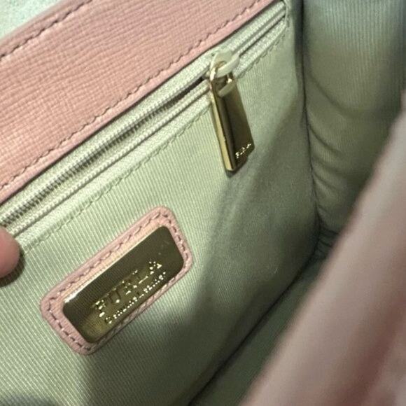 Furla Medium Julia Studded Dusty Pink Leather Bag New with tag - Picture 12 of 15